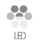 • Éclairage LED réglable (Depuis 2700K jusqu'à 6500K).