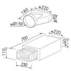 Flat-round adapter + Airsoft 2 inclus Flat-round adapter + Airsoft 2 inclus