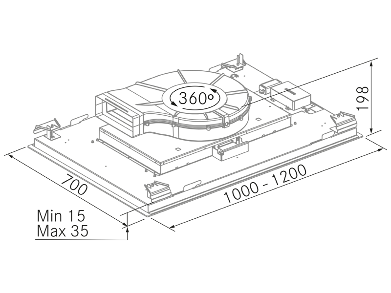 Hottes - Cloud 360 - Dessin technique