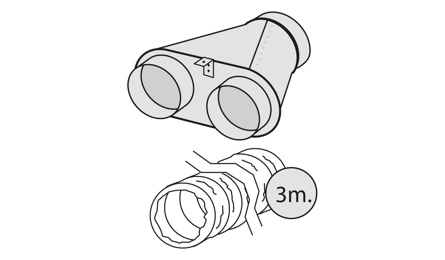 Kit instalación techo redondo