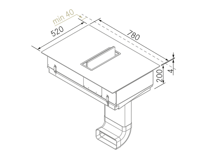 Tables - Flow 53 - Dessin technique