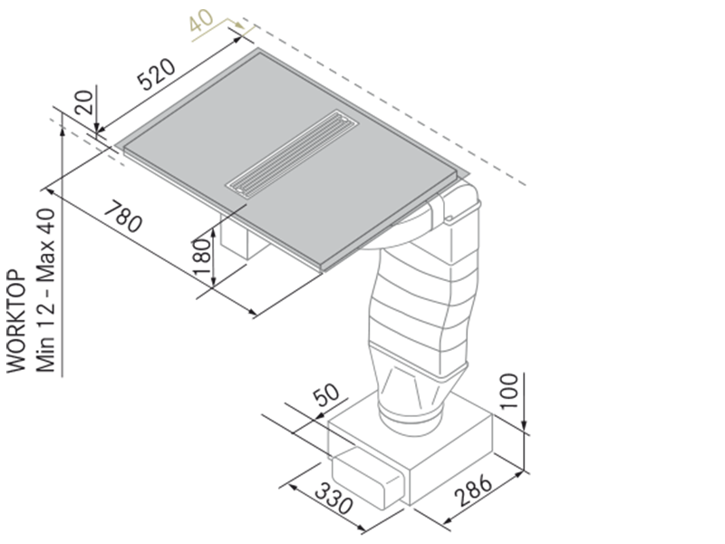 Tables - Flow 4 - Dessin technique