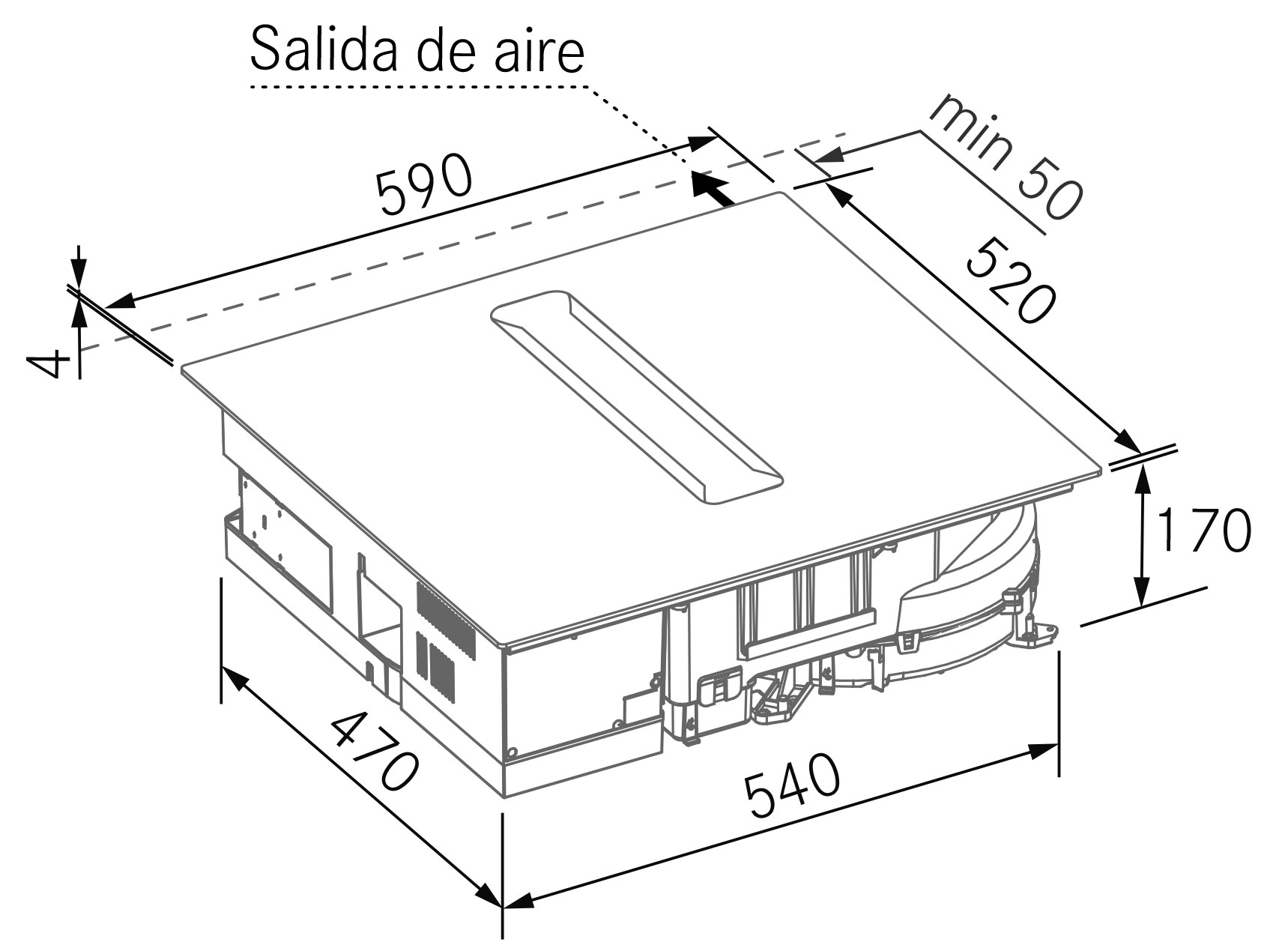 Hottes - Flow nexo - Dessin technique