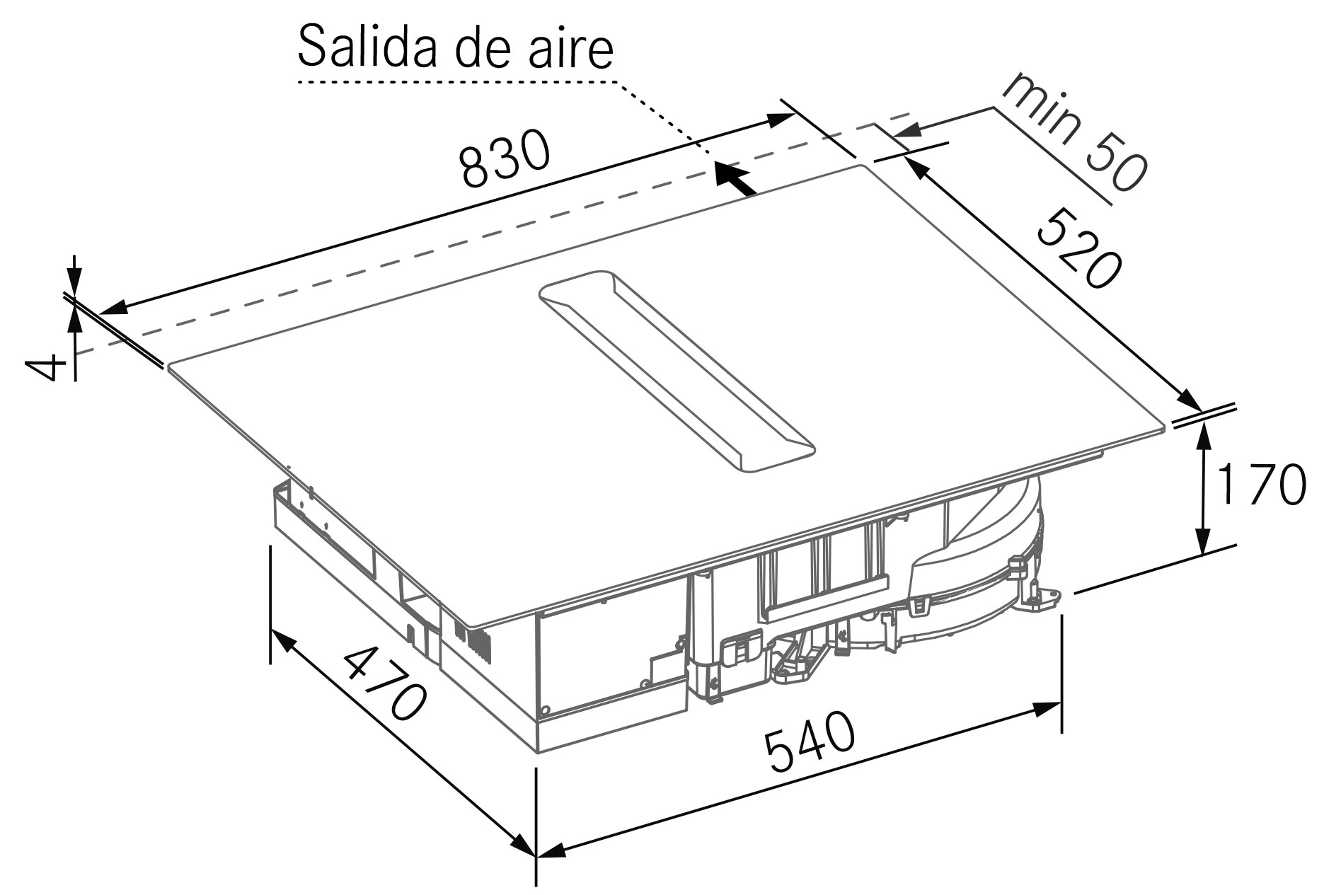 Hottes - Flow nexo - Dessin technique